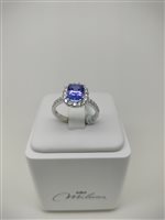 Anello Miluna Donna in Oro bianco Tanzanite LID3509